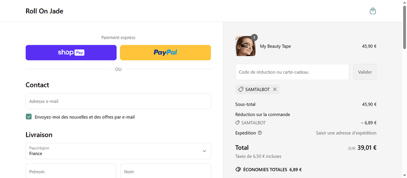 Roll On Jade Discount Offer - Save 10% Off on Beauty Tools